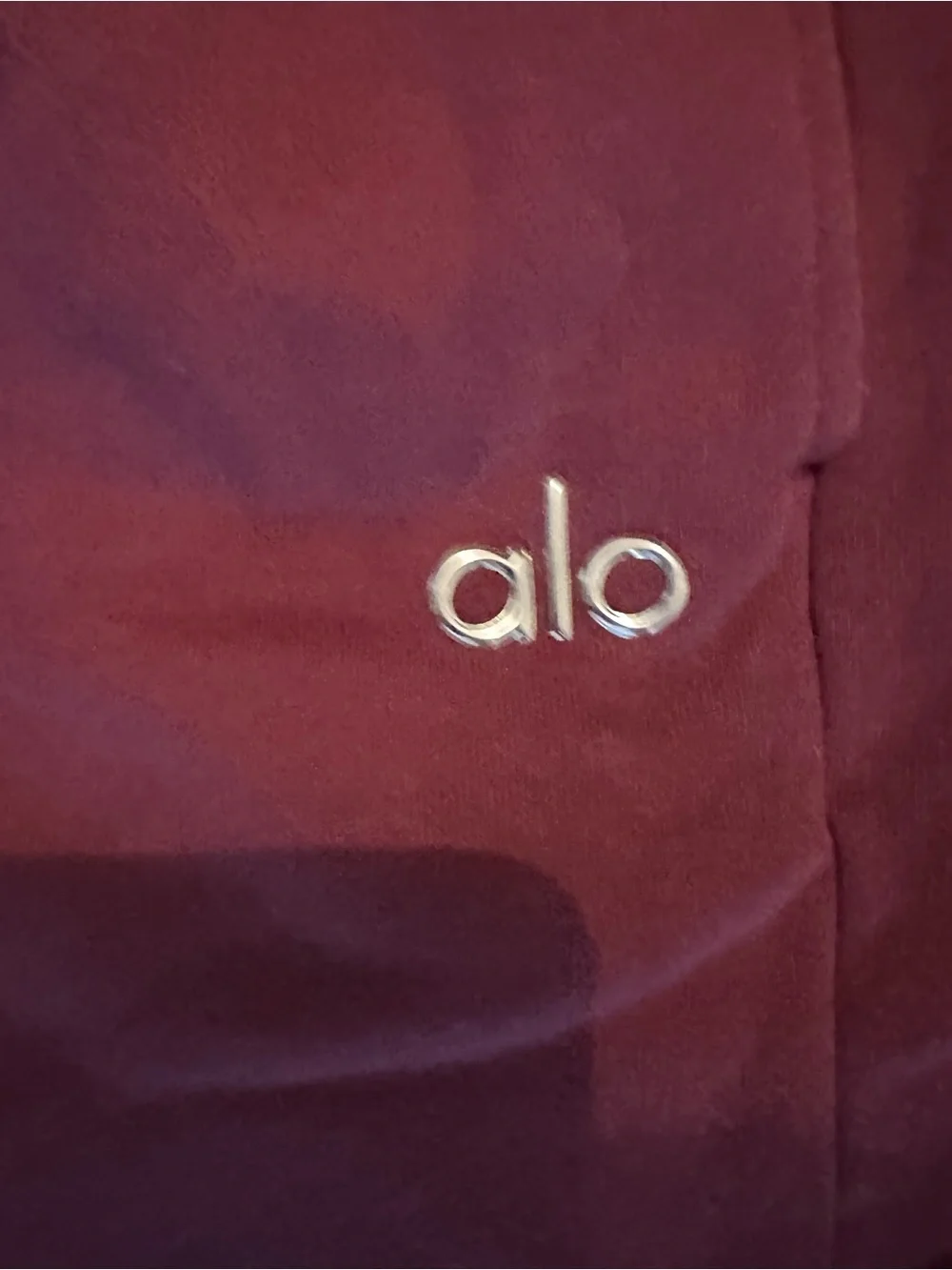 Alo Accolade Burgundy Straight Leg Sweatpants